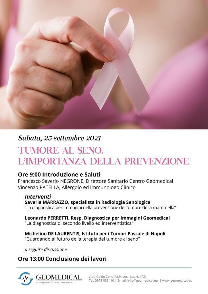 Locandina Tumore al seno. L’importanza della prevenzione Locandina Tumore al seno. L’importanza della prevenzione